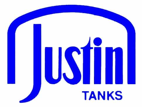Logo Justin, blue